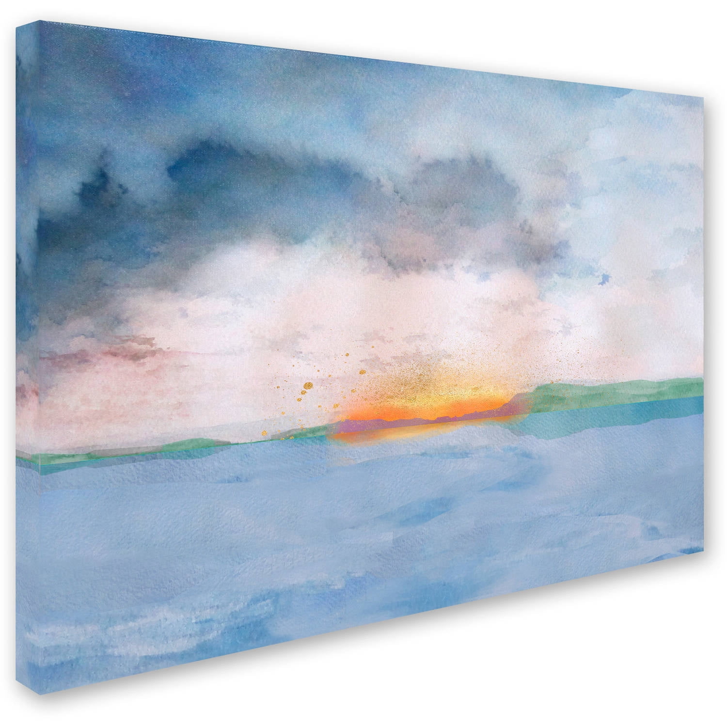 Trademark Fine Art "Sunset" Canvas Art by Lisa Powell Braun