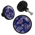 thumbnail image 2 of 4 Pcs Colorful Butterflies Knobs for Kitchen Cabinet Cupboard Dresser Bookcase Drawer Pulls Handles Round Home Decor, 2 of 5