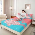 thumbnail image 4 of Castle Fairy Cheerleading Cheerleader Twin Sheet Sets 3pcs for Girls,Girly Dreamy Dance Twin Fitted Sheet Microfiber,Bling Glitter Breathable Flat Sheet,Microfiber Bedroom Decor, 4 of 7