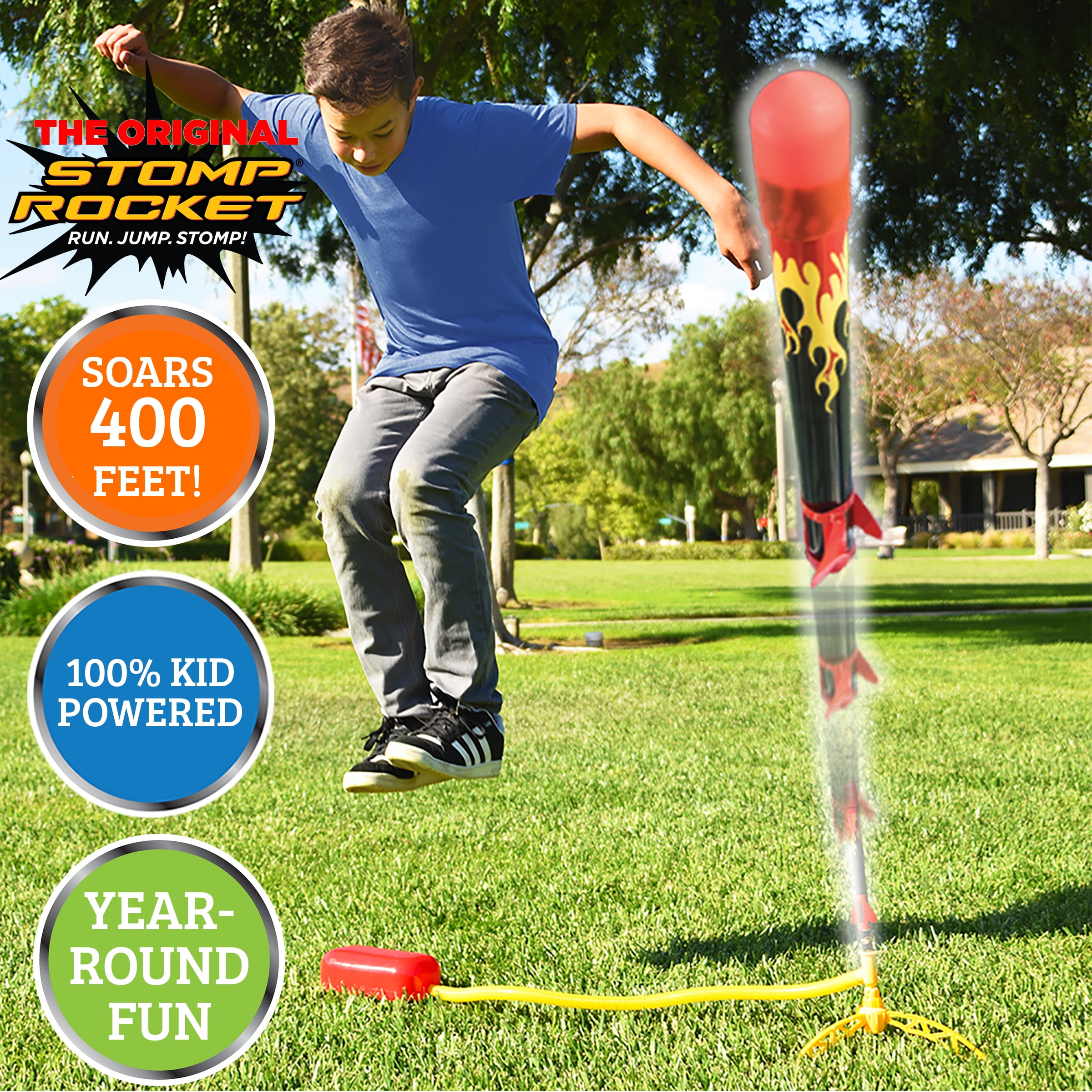 Ages 9 Years Up Comes with Toy Rocket Launcher Stomp Rocket Extreme Rocket 6 Rockets Outdoor Rocket Toy Gift for Boys and Girls 
