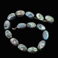 thumbnail image 3 of Platinum Silver Blue Oval Coin Pearl 8" Strand| 14x8x4mm to 15x9x5mm 15 Pearls|, 3 of 12