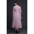 thumbnail image 3 of Bimba Floral Ladies Button Down Print Dress A-Line Cocktail Party Shirt Dress-Medium, 3 of 5