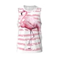 thumbnail image 2 of Easygdp Flamingo Men's Mesh Basketball Jersey Quick Drying Sleeveless Shirts Fitted Muscle Tank Tops Sport Round Neck T-Shirt - 3X-Large, 2 of 9