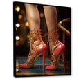 thumbnail image 2 of Designart "Pink High Heels Glamour I" Fashion Woman Floater Framed Wall Art Prints, 2 of 5