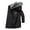 Black, variant on Winter Male Down Jacket With Large Collar Mid Length Hooded Windproof And Warm Male Jacket