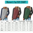 thumbnail image 2 of SWQZVT Basic Long Sleeve Tops for Women Casual Fall Color Block Crewneck Womens Raglan Shirt Winter Clothing Green Block 2XL Tee, 2 of 6