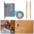 thumbnail image 6 of Square Door Knob Spindle 110x5mm, Carbon Steel Spare Door Handle Spindle with Punching Point, Gold 2 Pack, 6 of 7