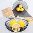 thumbnail image 4 of Billuyoard Frutero decorativo de Metal calado negro de moda, capacidad grande moderna y minimalista Almacenamiento y organización del hogar, 4 of 6