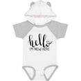 thumbnail image 3 of Inktastic Hello, I'm New Here Hand Drawn Type Boys or Girls Baby Bodysuit, 3 of 5