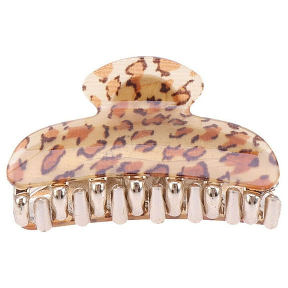 MLINS 7cm Shallow Leopard Girl Design Fix Hair Hairdressing Tool Hairpin Size