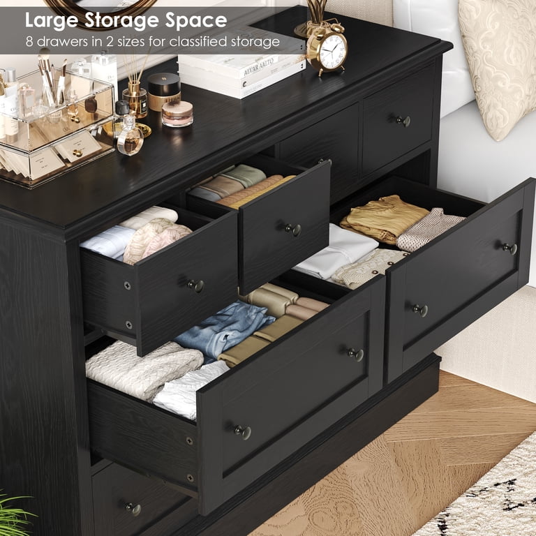 short black dresser Sorbus 5 Drawer Wide Short Dresser