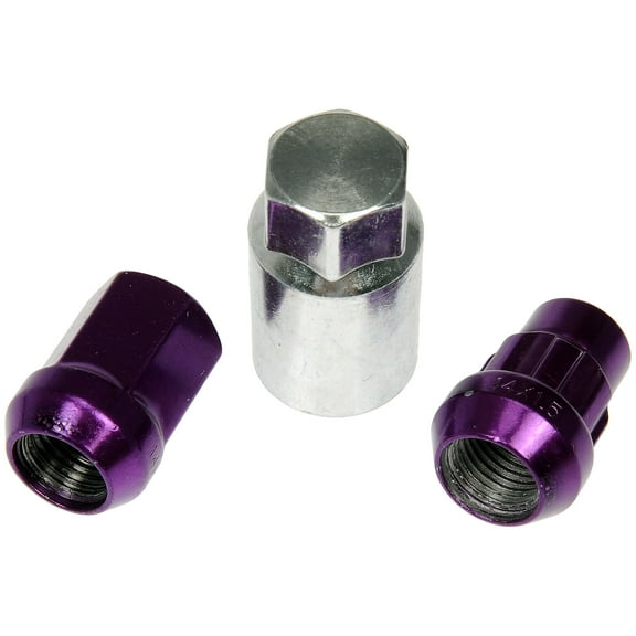 Dorman 713-675J Wheel Lug Nut for Specific Models, Purple Chrome (Pack of 20)
