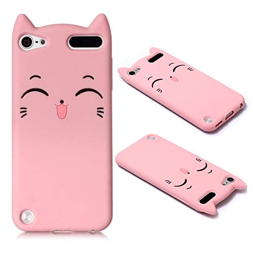 Ipod Touch 5 Cat Case Ipod Touch 6 Animal Case Cute 3d Cartoon Kitty Pink Cat Soft Silicone Rubber Phone Cover Case For Ipo Walmart Com Walmart Com
