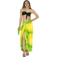 thumbnail image 5 of HAPPY BAY Women's Beachwear Summer Beach Wrap Bikini Wraps Swimwear Swim Cover up Skirt Bathing suit Swimsuit Sarong Coverups for Women One Size Yellow, Tie Dye, 5 of 5