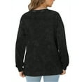 thumbnail image 4 of MOSHU Cotton Womens Sweatshirts Crewneck Long Sleeve Shirts Acid Wash Fall Tops Casual Vintage Gradient Sweatshirts for Womens, 4 of 9