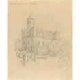 thumbnail image 2 of Stanisław Wyspiański 20x24 Gold Ornate Framed and Double Matted Museum Art Print Titled - Town Hall in Tarnow (1889), 2 of 4