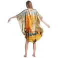 thumbnail image 3 of Grace Silk 100% Silk Nightgown, Autumn Foliage Oil Painting, Multicoloured, 3 of 4