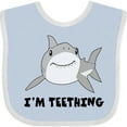 thumbnail image 3 of Inktastic I'm Teething Cute Shark Boys or Girls Baby Bib, 3 of 4