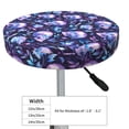 thumbnail image 4 of KLL Blue Skull Crystal Round Bar Chair Cushion Cover 13 inch ,Bar Stool Protector with Elastic, Soft Washable, 4 of 6