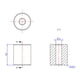 thumbnail image 4 of de niveción de silicona con cama caliente de 4 piezas, soportes de cama caliente para impresora 3D, espaciadores de niveción, amortiguador Soledad Amortiguadores de silicona para impresora 3D, 4 of 9