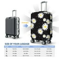 thumbnail image 4 of Yiaed Daisies Flowers Print Travel Luggage Cover Suitcase Protector Fits 18-32 Inch Luggage Wheel Covers Patterned Elastic Luggage Anti-scratch（No luggage）-Large, 4 of 5