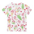 thumbnail image 7 of gljltg Unisex Kids Cute Printed Casual Short Sleeve T-Shirt, Boys and Girls' Round Neck Top for Toddlers and Big Kids, 7 of 7