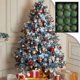 thumbnail image 4 of Adornos navideños, adornos navideños, regalos navideños, bolas navideñas antiguas de 8 cm, adorno decorativo para árbol de Navidad, bolas navideñas de PVC, 4 of 9