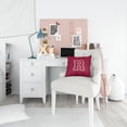 thumbnail image 4 of Letter R Initial Monogram - Maroon and White Fabric Decorative Pillow, 4 of 4