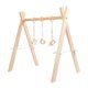 thumbnail image 2 of Gimnasio moderno de juego de madera con juguetes colgantes, fácil de ensamblar y limpiar, actividades de marco de madera para niñas, 2 of 9