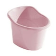 thumbnail image 4 of Cubo de baño para bebé, bañera para niños, portátil, cómoda, vertical, para sentarse y remojarse, cubo para baby shower para niños, regalos para bebés Rosa, 4 of 8