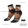 thumbnail image 4 of Uemuo Cowboy Hat Guinea Pig Printed Crew Socks, Moisture-Wicking Socks, Athletic Socks for Men Breathable Cushion Socks Casual Sport Socks for Running Traveling, 4 of 6
