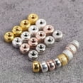 thumbnail image 2 of EOEMY 4/5/6/8/10mm Rondelle Gold/Silver Hollow Matte Brass Metal Loose Spacer Beads-Matte Gold-10mm 20Pcs, 2 of 4