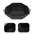thumbnail image 1 of unbranded Negro De Silicona Para Freidora De Aire Con Cuadrado Para Hornear Con Superficie Antiadherente, 1 of 6