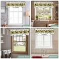 thumbnail image 6 of Tie Up Valances for Windows, Bee Daisy Adjustable Valance Curtains Window Treatment for Living Room/Bedroom, Eucalyptus Leaves Botanical Love Plaid Rod Pocket Kitchen Curtains & Drapes 42x12 Inch, 6 of 9