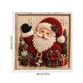 thumbnail image 6 of Christmas DIY Fabric Stamping Set for Adults, Hand Made Art Craft for Adults, Home Decor Wall Art, Beginner DIY Seasonal Party Gift (Santa #B), 6 of 6