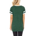 thumbnail image 6 of SHIBEVER Casual Short Sleeve T Shirts for Women Cute Twist Knotted Blouses Summer Tunics Tops Green, 6 of 6