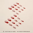 thumbnail image 4 of Fofosbeauty 24pcs Press on Nails, 2024 Fake Nails Stiletto Tips Design, Glamorous Love Red, 4 of 9