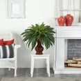 thumbnail image 4 of Nearly Natural 28H x 27W x 27D in. Boston Fern Artificial Greenery Plant with Urn, 4 of 4