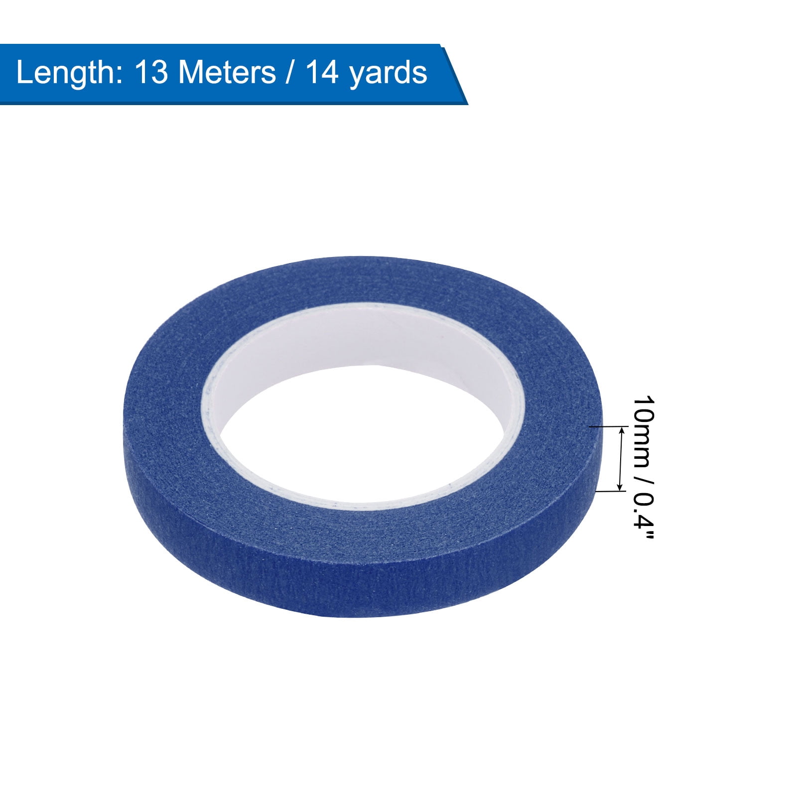 Uxcell 8Pcs 0.4 inch Wide 14 Yards Dark Blue Masking Tape Painters Tape Rolls for Home Office