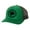 Irish Green/Black, variant on Mens St. Patrick's Day Shenanigans Squad Clover Embroidered Mesh Back Trucker Hat, Black/Black