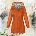 thumbnail image 6 of oqasdz Women's Lightweight Hiking Windbreaker Jacket with Hood Striped Pockets Outdoor Anorak Coat for Trekking Travel Casual Relaxed Fit, 6 of 7