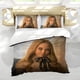 thumbnail image 5 of Película M3GAN Megan Conjunto de sábanas temático, trío de piezas, cómodo y amigable con la piel, diseño único, regalo de decoración para el hogar para familiares, amigos y fans,140cm *210cm, 5 of 6
