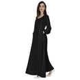 thumbnail image 3 of Bimba Robe de Prière Islamique pour Femmes avec Manches à Revers Hijab Abaya Traditionnelle Musulmane Robes, 3 of 7