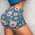 thumbnail image 5 of Yiaed Funny Pig Faces Print Women's Athletic Shorts Running Shorts Sporty Short High Waisted Elastic Workout Shorts for Yoga Gym Running & Sports -X-Large, 5 of 8