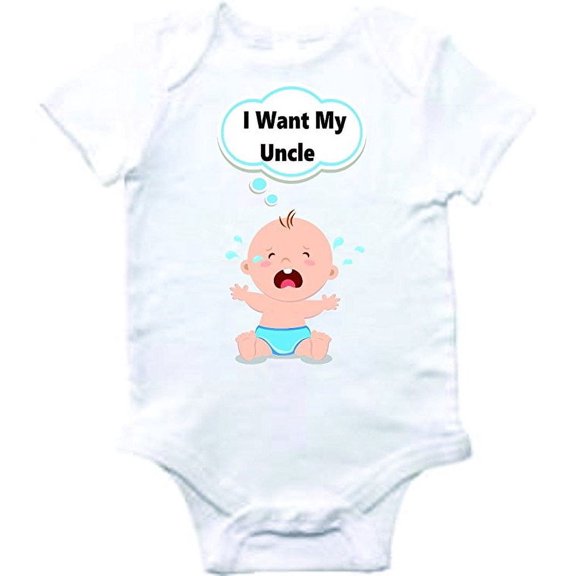 Design With Vinyl Crying for Uncle Clothes Gift for Nephew - Shortsleeve