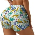 thumbnail image 2 of Sigee Summer Leopard Print Women's High Waist Workout Shorts - Squat Proof, Tummy Control, Yoga and Gym Activewear-Small, 2 of 9
