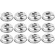 thumbnail image 1 of Soro Essentials - Juego de 12 escurridores de queso de acero inoxidable (solo tapa superior ranurada) - Compatible con escurridores de queso Swirl de 170 g. Tapa para recipiente de queso para, 1 of 5