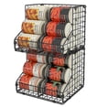 thumbnail image 1 of Stackable Can Organizer with 2 Adjust Dividers, Holds 28 Cans, Metal for Can, 1 of 5