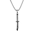 thumbnail image 2 of Men's Long Dagger Knife Pendant Necklace, 2 of 2