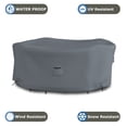 thumbnail image 5 of COVERS&ALL Round Dining Table Set Cover, Made of 12 Oz Waterproof & UV-Resistant Cover Max Fabric, Suitable for Indoors/Outdoors (60”, Gray), 5 of 6